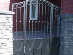 wrought iron fence gate