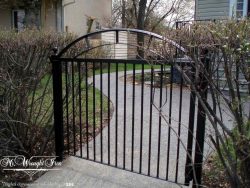 wrought iron driveway gate