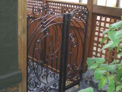 wrought iron garden gates