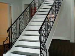 wrought iron stair railings interior