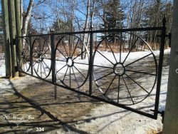 wrought iron driveway gate