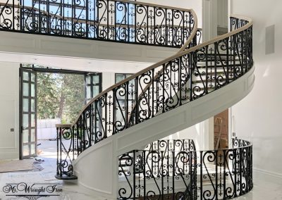 wrought iron stair railings interior