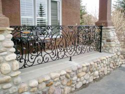 dramatic-forged-panel-railing calgary