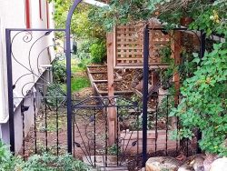 wrought iron garden gates