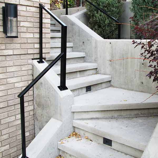 metal stair hand rails