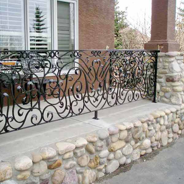 wrought iron exterior railing